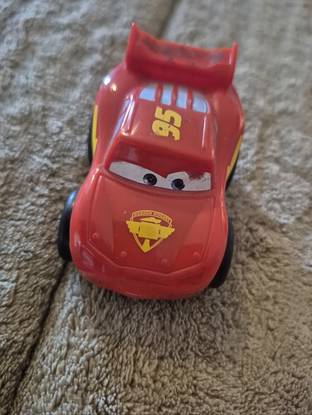 Fisher Price Little People Lightning McQueen Wheelie Play Condition Pixar Cars